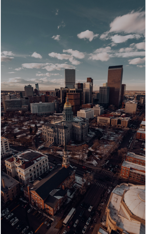 Skyline photo of Denver